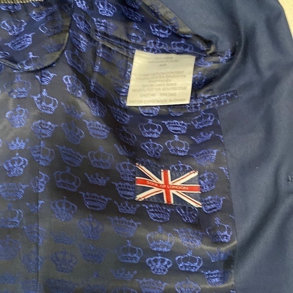 SOUL of London Single Breasted Blazer Jacket Men's Size 40R Navy - Picture 8 of 13